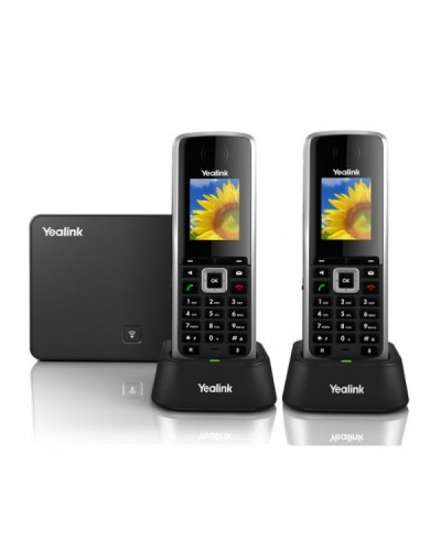 Yealink W52P-W52H — база x 1, трубка x 2 — Комплект беспроводной DECT SIP-телефон с радиотрубкой